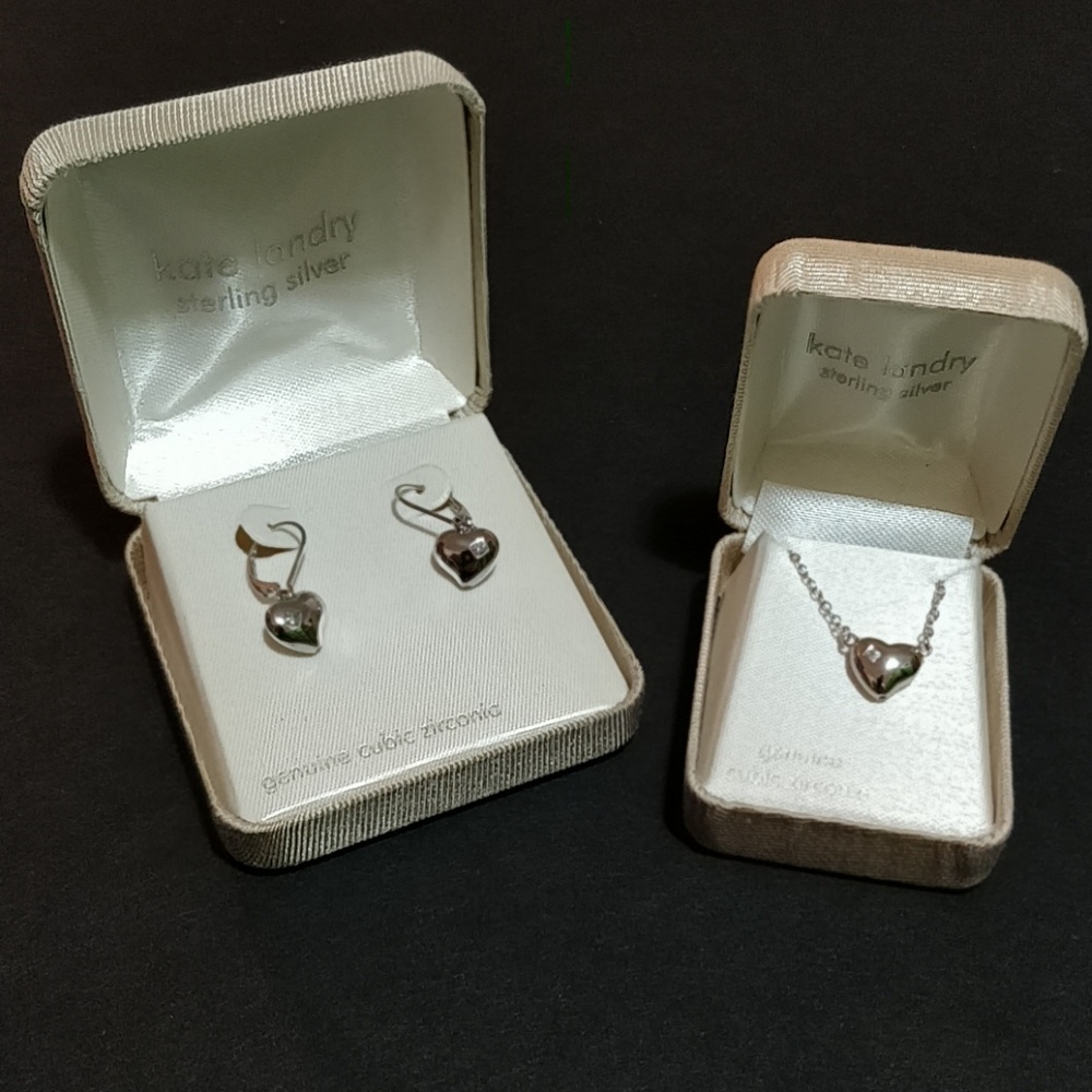 * Kate Landry Sterling Silver CZ Set